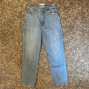 Abercrombie & Fitch The Ankle Straight Ultra High Rise Curve Love 26